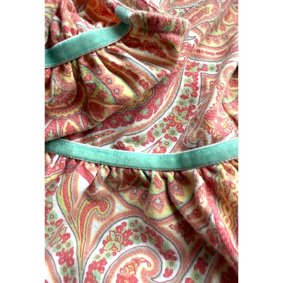Sundance Women Boho Cottagecore Paisley‎ Prairie Flowy Ruffled Tent Dress Size L - Picture 2 of 8